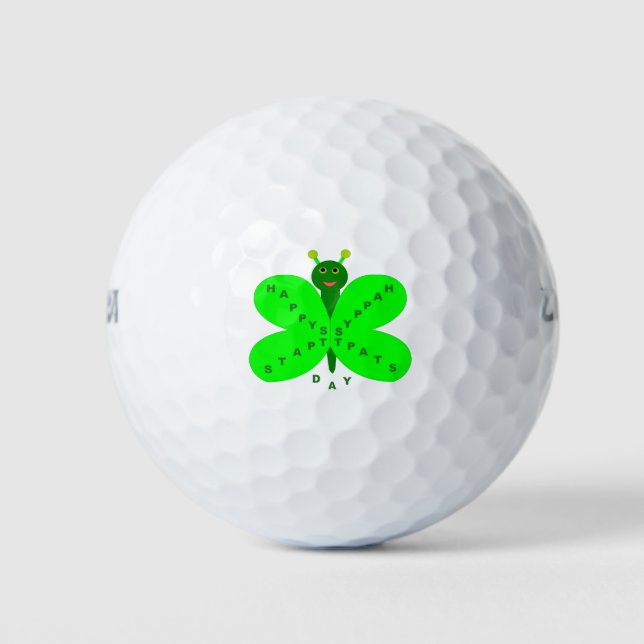Balles De Golf Saint Patrick's Day Butterfly Golf Ball (Devant)
