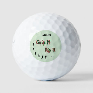 Balles De Golf Saisis-le - Arrache-le - Personnalisable
