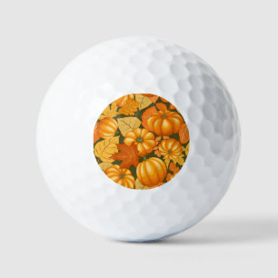 Balles De Golf Saison d'automne Halloween Citrouille Motif