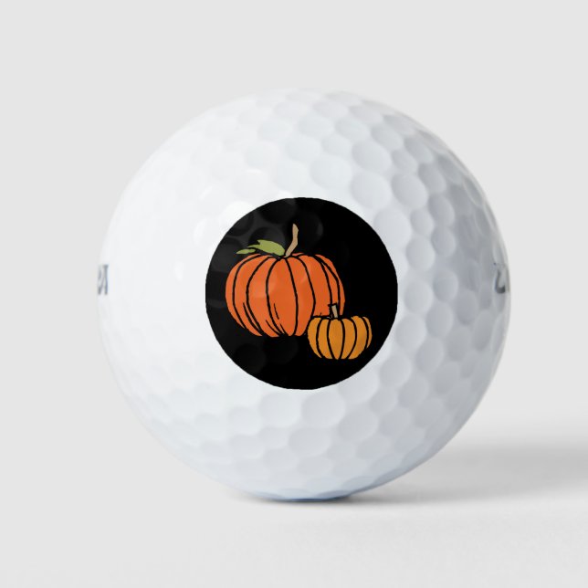Balles De Golf Salles de golf Citrouilles de Thanksgiving (Devant)