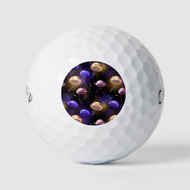 Balles De Golf Sans joint avec méduse éclatante (Devant)