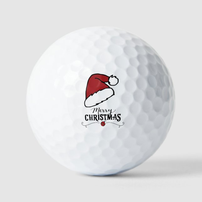 Balles De Golf Santa Hat pour Noël pour Golfer Noël