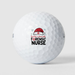 Balles De Golf Santas Favorite infirmière médico-légale Funny Noë
