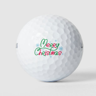 Balles De Golf Sapin de Noël flocons Chapeau du Père Noël Cadeaux