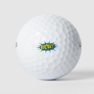 Balles De Golf Sarcastique Graphisme drôle Nerdy Geek Wow