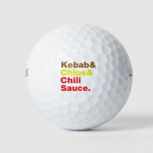 Balles De Golf Sauce Kebab & Chips & Chili.