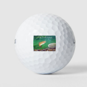 Balles De Golf Saumon de truite de pêche à la mouche / Cadeau de 