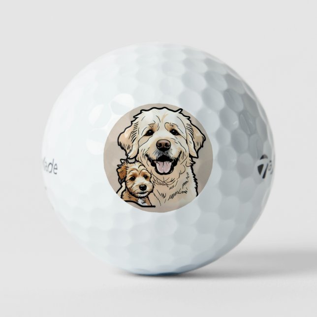 Balles De Golf "Sauvage au coeur" (Recto)