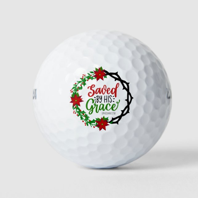 Balles De Golf Sauvé par Sa Grace Christmas Wreath (Devant)