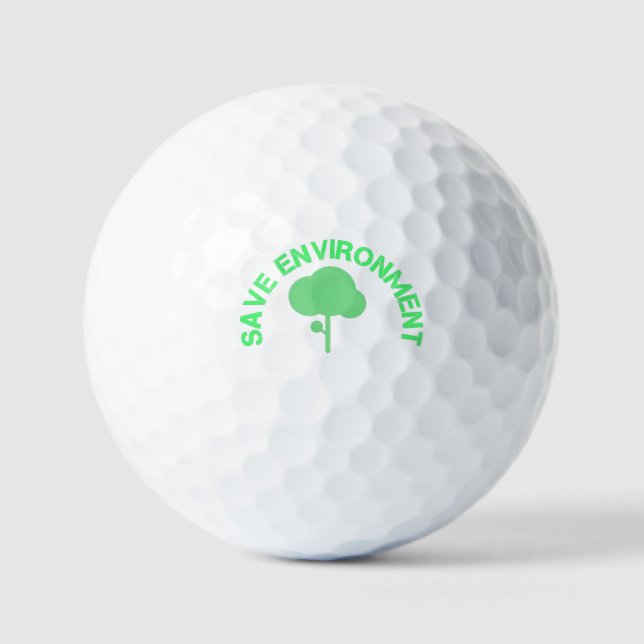 BALLES DE GOLF SAUVER L'ENVIRONNEMENT (Recto)