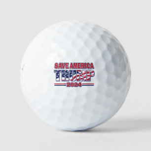 Balles De Golf Sauvez l'Amérique Trump 2024