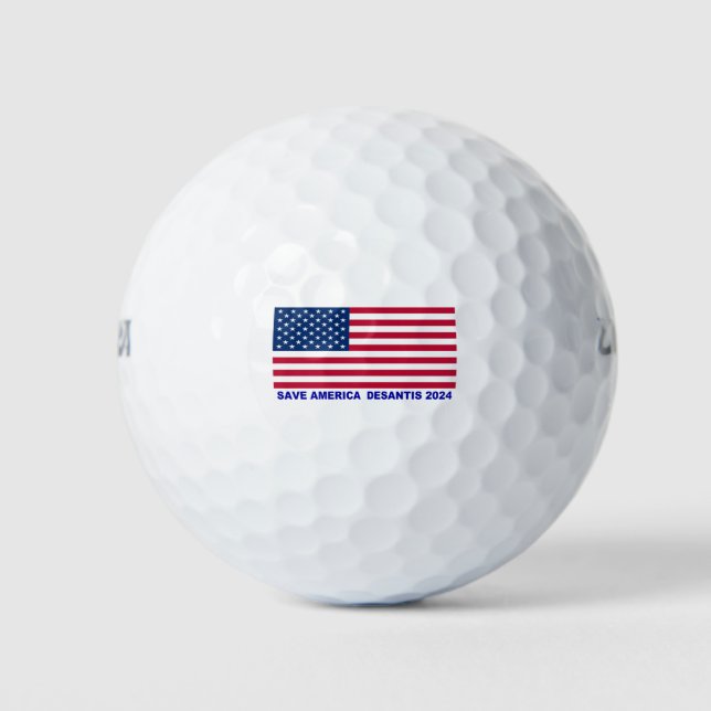 Balles De Golf Save America Desantis 2024 (Devant)
