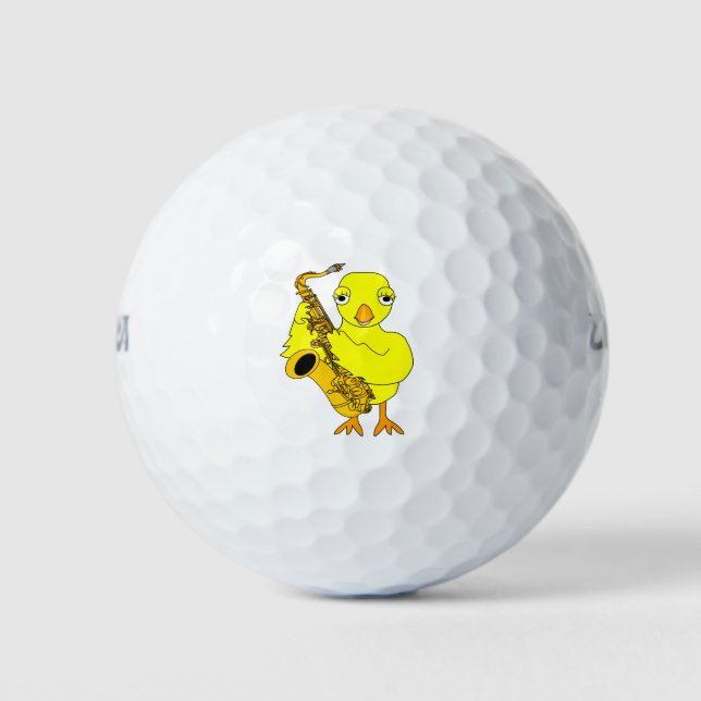 Balles De Golf Saxophone Chick (Devant)