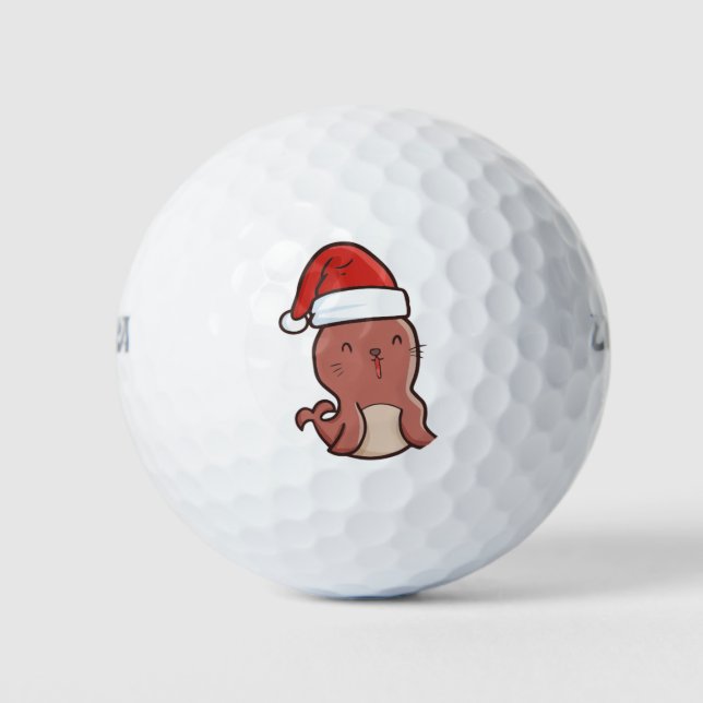 Balles De Golf Sceau de Noël (Devant)