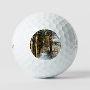 Balles De Golf Scène de neige de la forêt tpv1 gbcnm