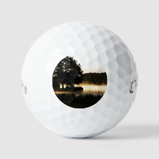 Balles De Golf Scène du lac Morning css gbcnm (Recto)
