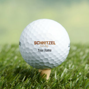 Balles De Golf Schnitzel Chaque Jour Drôle Cutlet Escalope Design