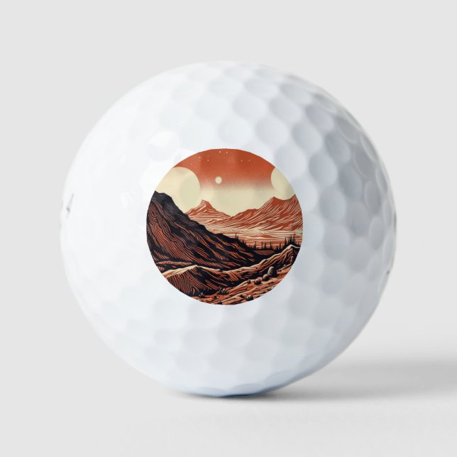 Balles De Golf Sciage du paysage martien SF (4) (Devant)