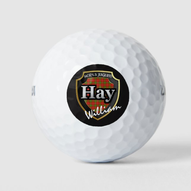 Balles De Golf Scottish Clan Hay Personnalisez votre nom (Devant)