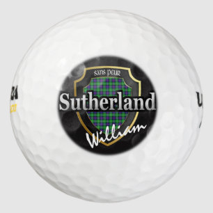 Balles De Golf Scottish Clan Sutherland Personnalisez votre nom