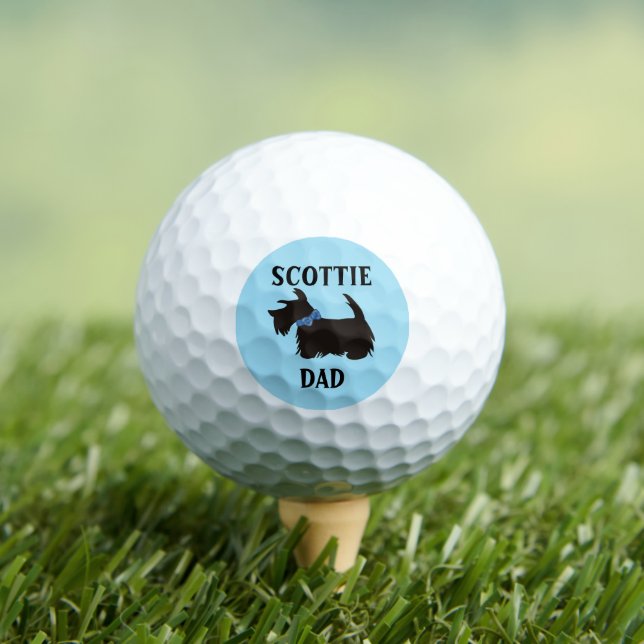 Balles De Golf Scottish Terrier Dog Golf Balls, Scottish Papa (T-shirt Insitu)