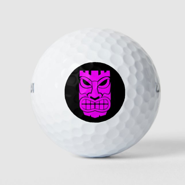 Balles De Golf Sculpture Tiki rose Thunder_Cove (Devant)
