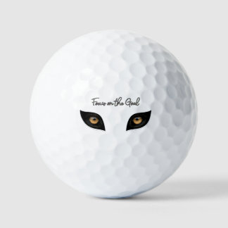 Balles De Golf Se concentrer sur l'objectif - Art des yeux intens