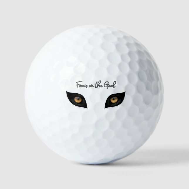 Balles De Golf Se concentrer sur l'objectif - Art des yeux intens (Recto)