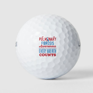 Balles De Golf Sensibilisation à la fibrose pulmonaire Chaque res
