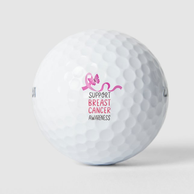 Balles De Golf Sensibilisation au cancer du sein (Devant)