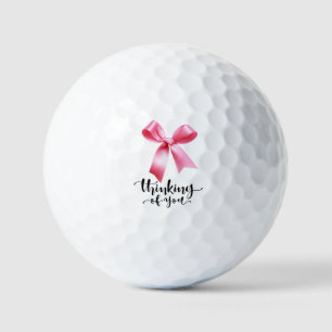 Balles De Golf Sensibilisation au cancer du sein Réflexion sur le