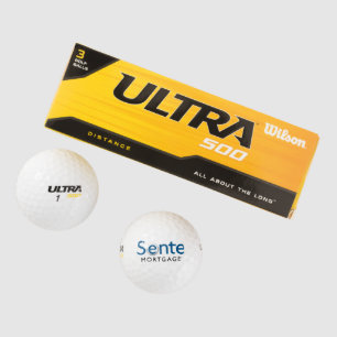 Balles De Golf Sente Wilson Ultra 500 Distance Golf Ball (3 pack)