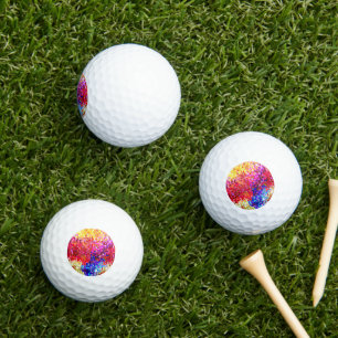Balles De Golf Séquins métalliques colorés Regardez Les Miroirs D