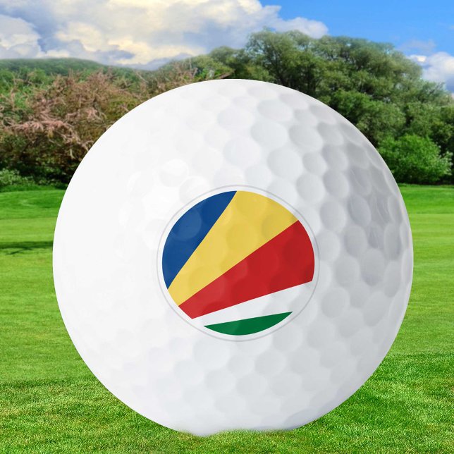 Balles De Golf Seychelles Golf Balls, Drapeau Golfeurs / Patriote (Créateur téléchargé)