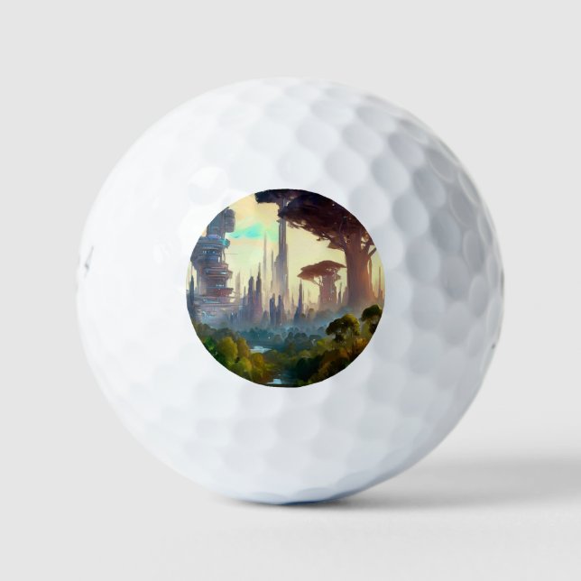 Balles De Golf SF City Forest Planet (1) (Devant)