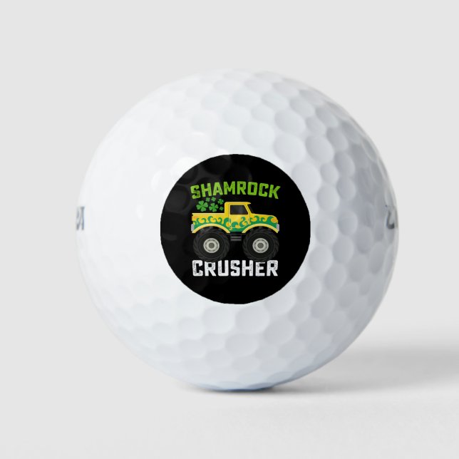 Balles De Golf Shamrock Croiseur Monster Camion St Patrick's Day (Devant)