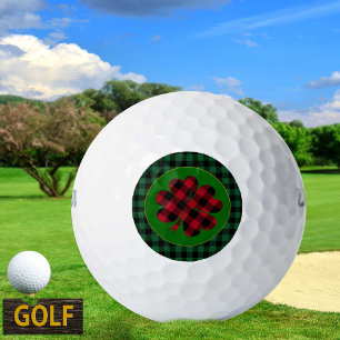Balles De Golf Shamrock de buffle vert, Lucky Clover Charm