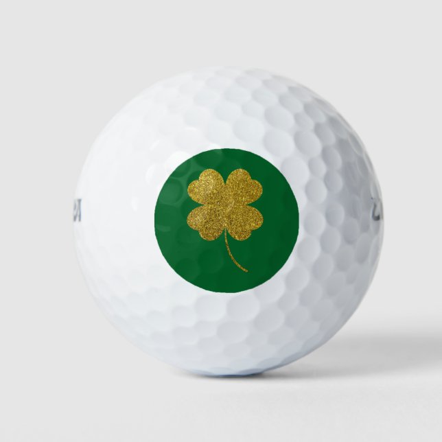 Balles De Golf Shamrock de la Saint-Patrick (Devant)