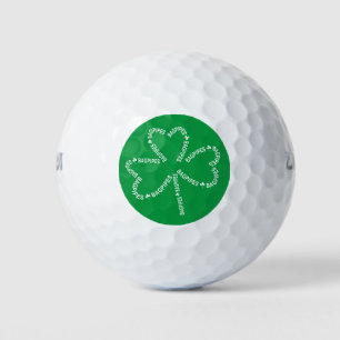 Balles De Golf Shamrock de texte Bagpipes