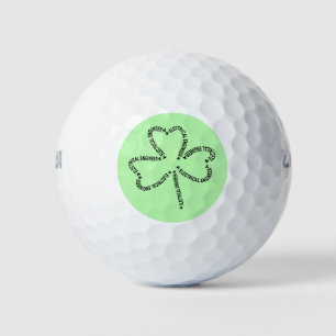 Balles De Golf Shamrock de texte de l'ingénieur électrique