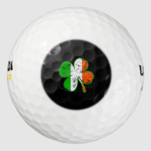 Balles De Golf Shamrock du drapeau irlandais st patrick dans le s
