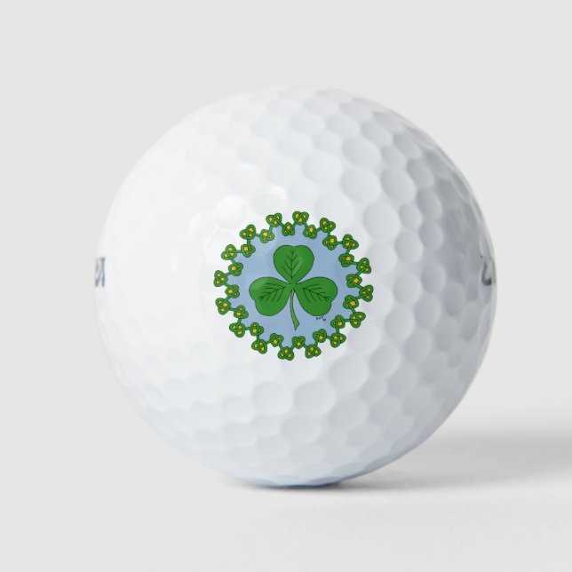 Balles De Golf Shamrock et réseau (Devant)