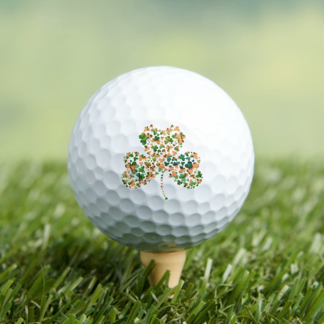Balles De Golf Shamrock irlandais (T-shirt Insitu)