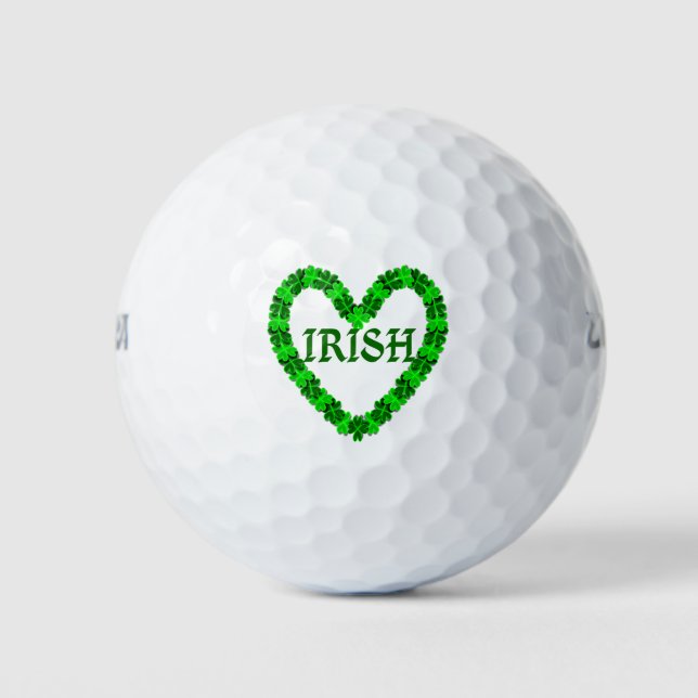 Balles De Golf Shamrock irlandais (Devant)
