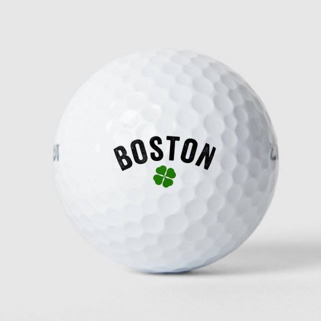 Balles De Golf Shamrock irlandais de Boston (Devant)