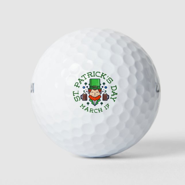Balles De Golf shamrock leprechaun (Devant)