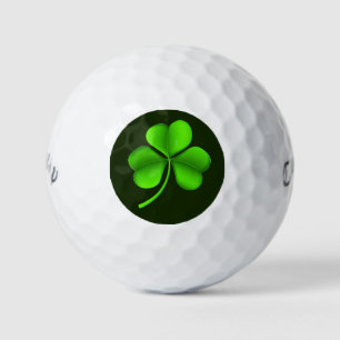 Balles De Golf Shamrock Vert Sur Vert foncé cwb gbcnt
