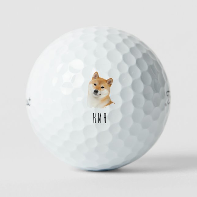 Balles De Golf Shiba Inu (Recto)