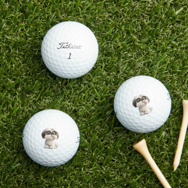 Balles de Golf Shihtzu (Herbe in situ)