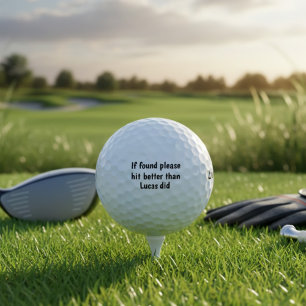 Balles De Golf Si trouvé, veuillez frapper mieux que le nom n'a p